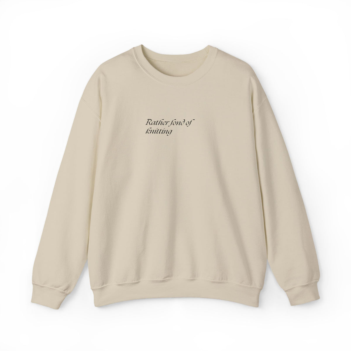 Rather Fond of Knitting Embroidered Sweatshirt