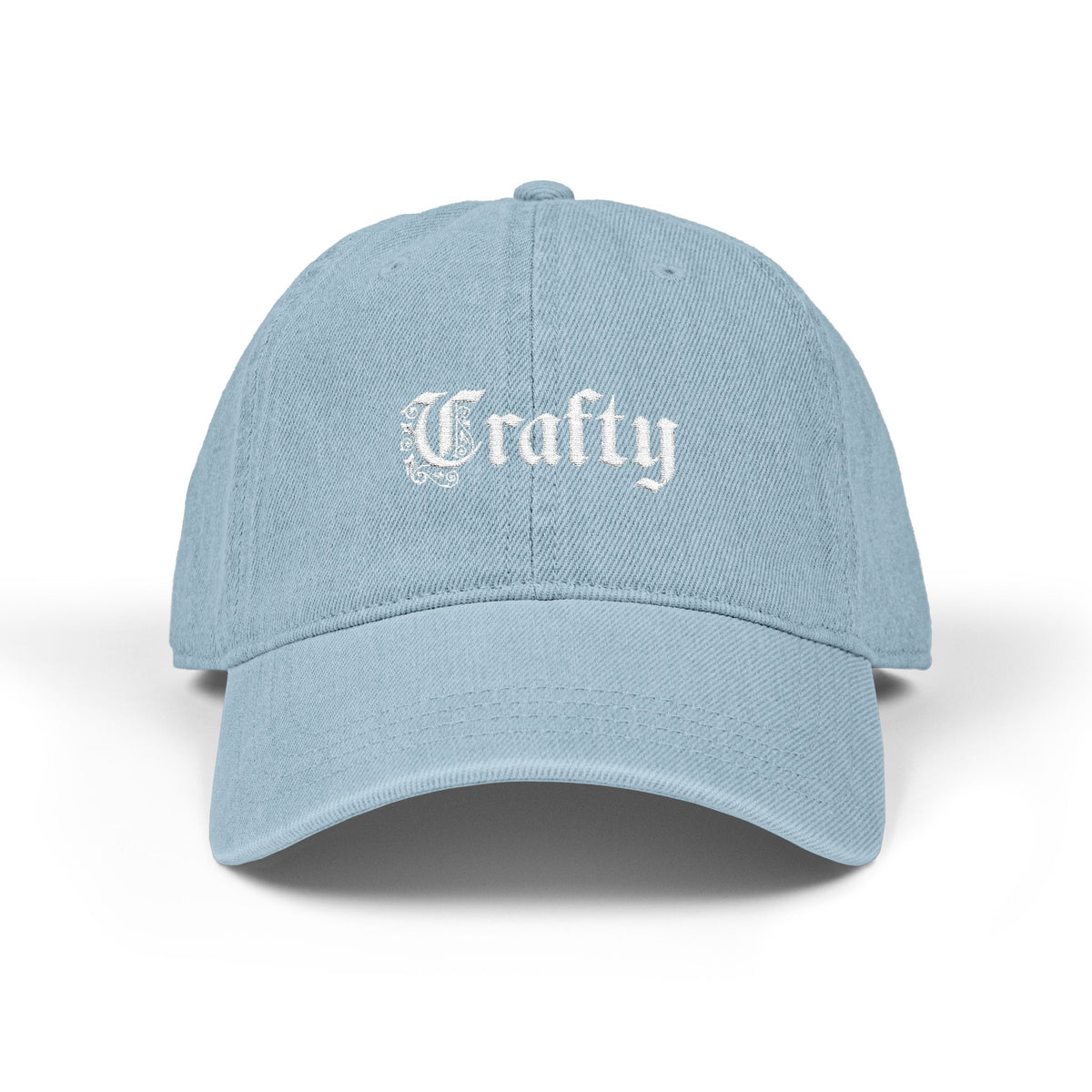 Crafty Embroidered Denim Hat