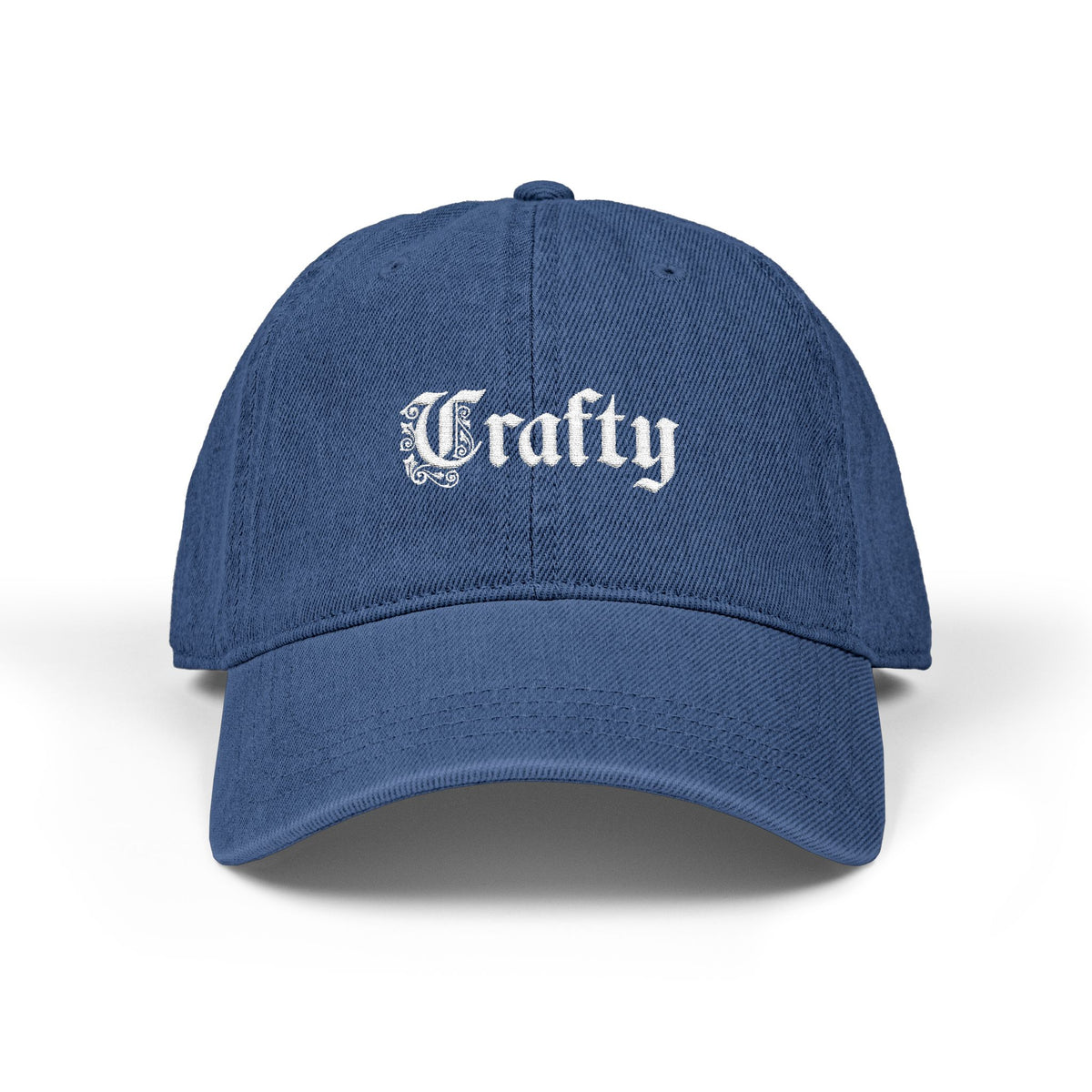 Crafty Embroidered Denim Hat