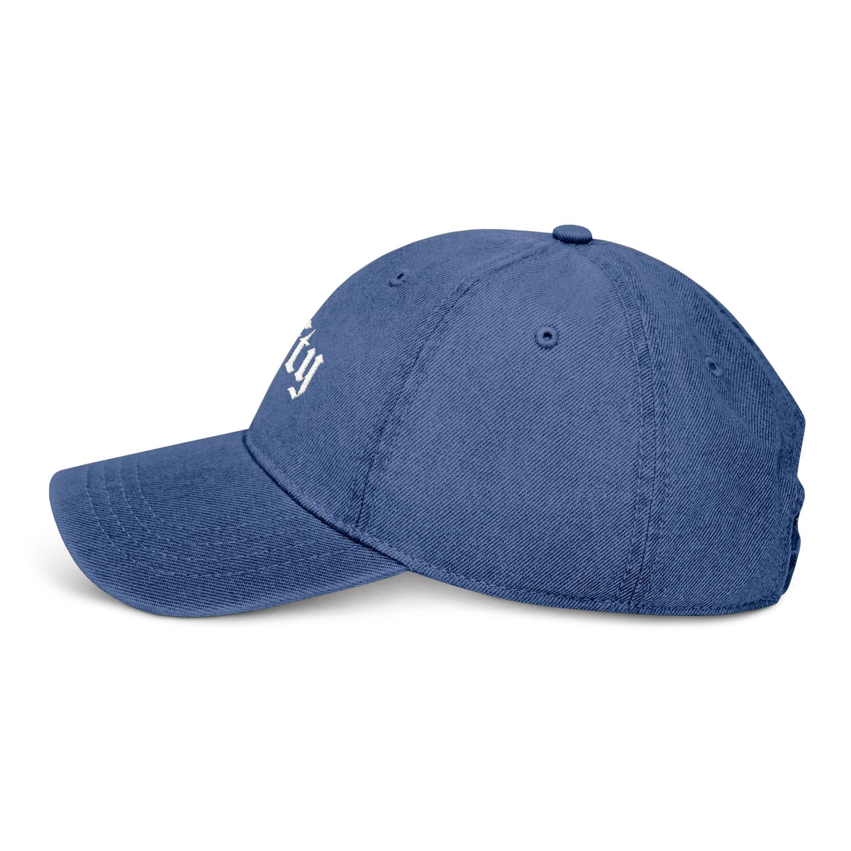 Crafty Embroidered Denim Hat
