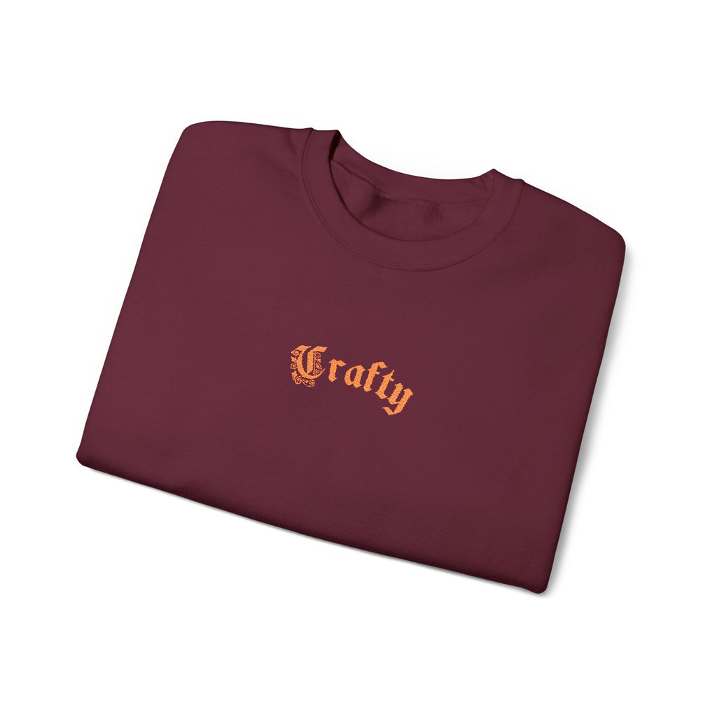 Crafty Embroidered Crewneck Sweatshirt