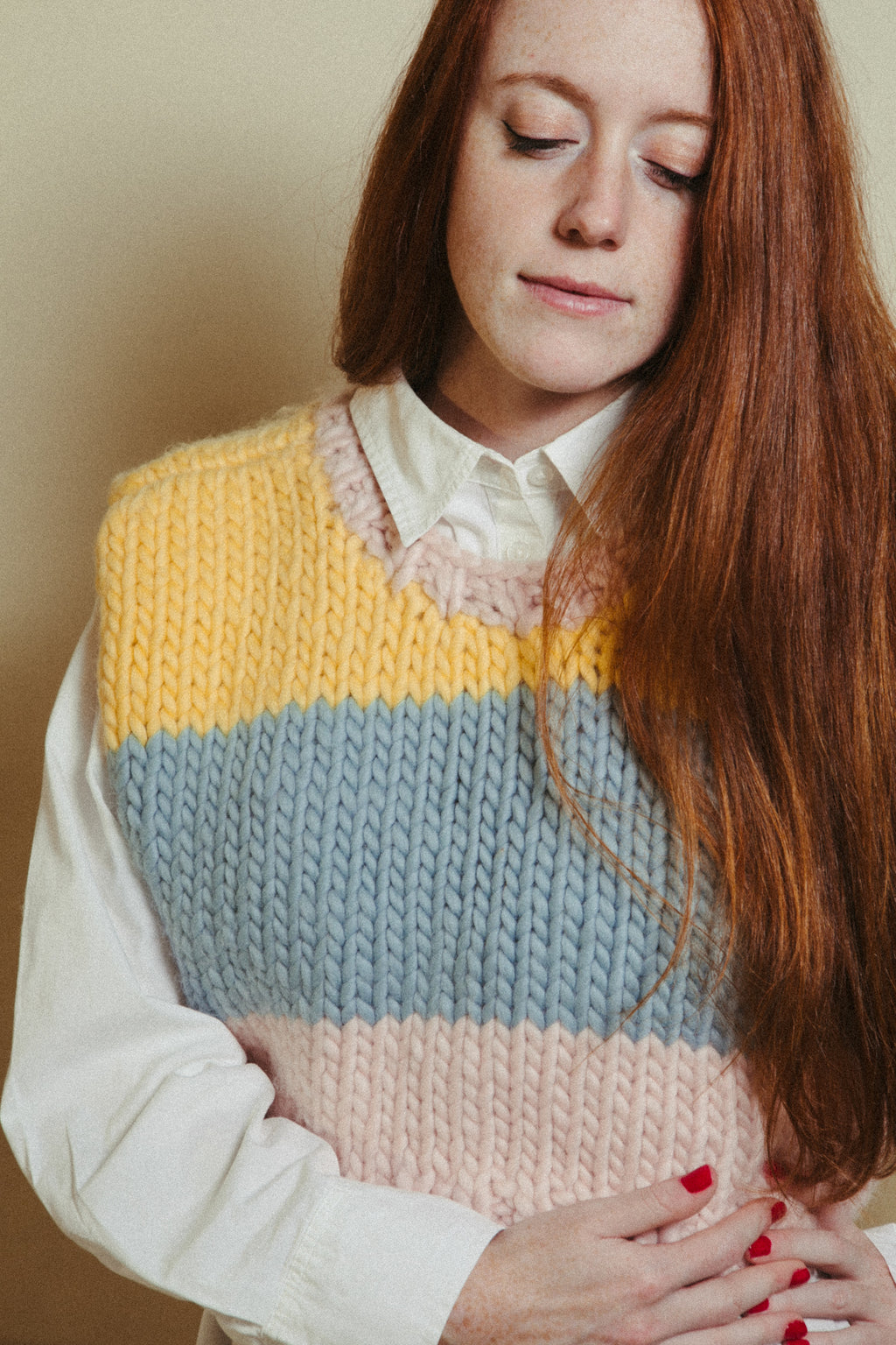 Pastel Sweater Vest