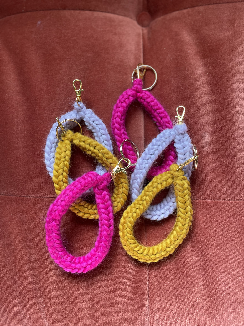 Knit Wristlet Keychain